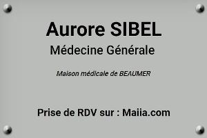 Dr Aurore Sibel, Médecin généraliste à Monts