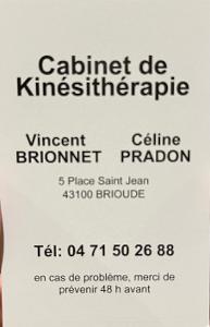 Scm Brionnet-Pradon, Masseur kinésithérapeute à Brioude